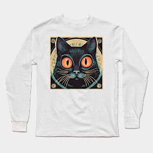 Cute black cat Long Sleeve T-Shirt